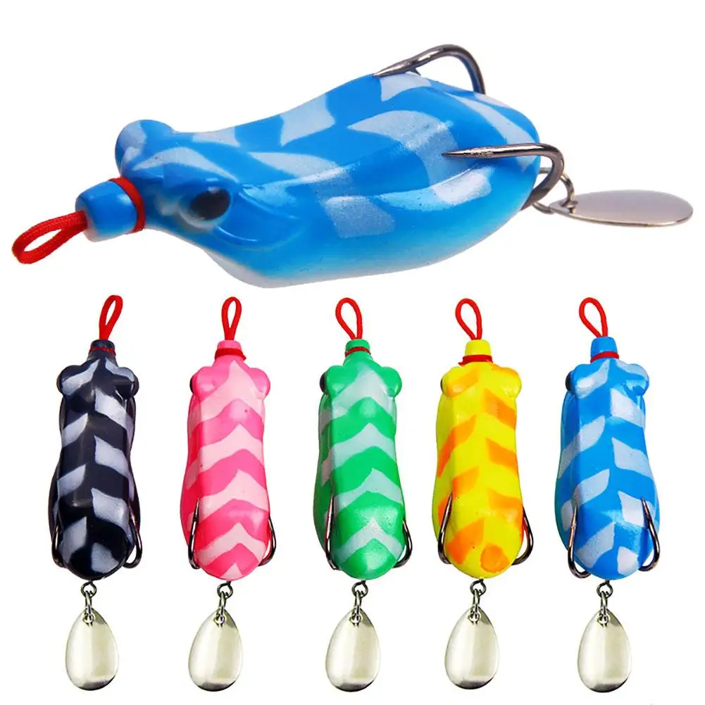 Silicone Fishing Lure Thunder Frog Fishing Bait With Double Hook Rotating Sequin Simulation Fake Bait Dropshipping
Silicone Fishing Lure Thunder Frog Fishing Bait With Double Hook Rotating Sequin Simulation Fake Bait Dropshipping