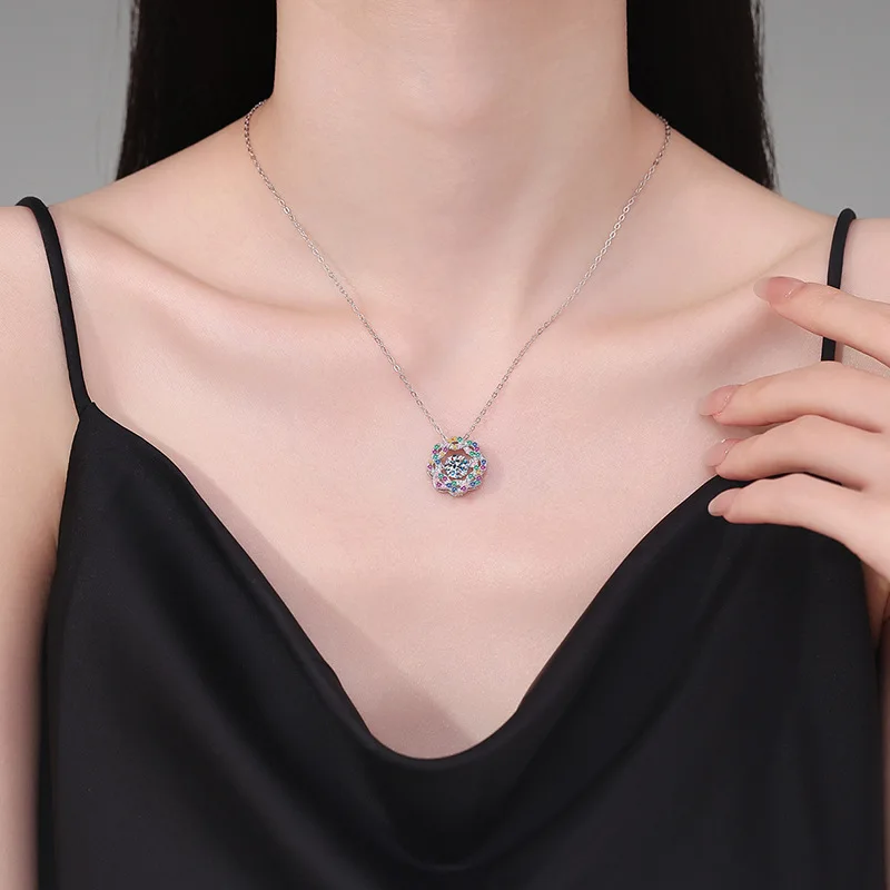 Ts S925 Sterling Silver For Women Necklace Moissanite Personalized Pendant 1 Carat Moissanite Necklace Wholesale
Ts S925 Sterling Silver For Women Necklace Moissanite Personalized Pendant 1 Carat Moissanite Necklace Wholesale