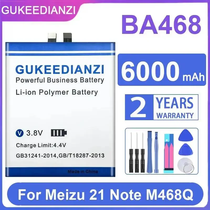 Long Lasting BA468 Mobile Phone Battery For Meizu 21 Note M468Q 6000mAh
Long Lasting BA468 Mobile Phone Battery For Meizu 21 Note M468Q 6000mAh