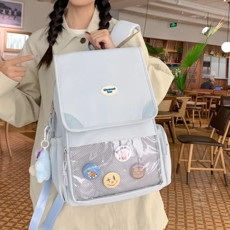 Ita Bga Transparent Backpacks for Teenage Girls High-capacity Summer Display School Bag Casual Preppy Style Canvas Rucksack
Ita Bga Transparent Backpacks for Teenage Girls High-capacity Summer Display School Bag Casual Preppy Style Canvas Rucksack