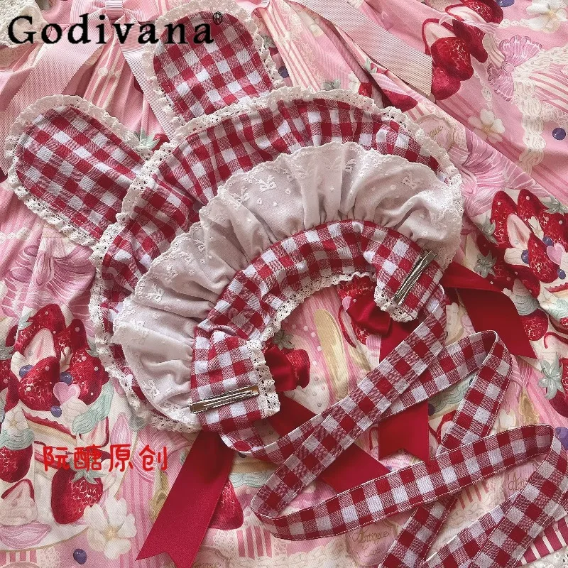 Японский оригинальный Лолита мультфильм заячьи уши плед BNT бант заячьи уши KC кружевная повязка на голову кукольный стиль универсальный для женщин
Японский оригинальный Лолита мультфильм заячьи уши плед BNT бант заячьи уши KC кружевная повязка на голову кукольный стиль универсальный для женщин