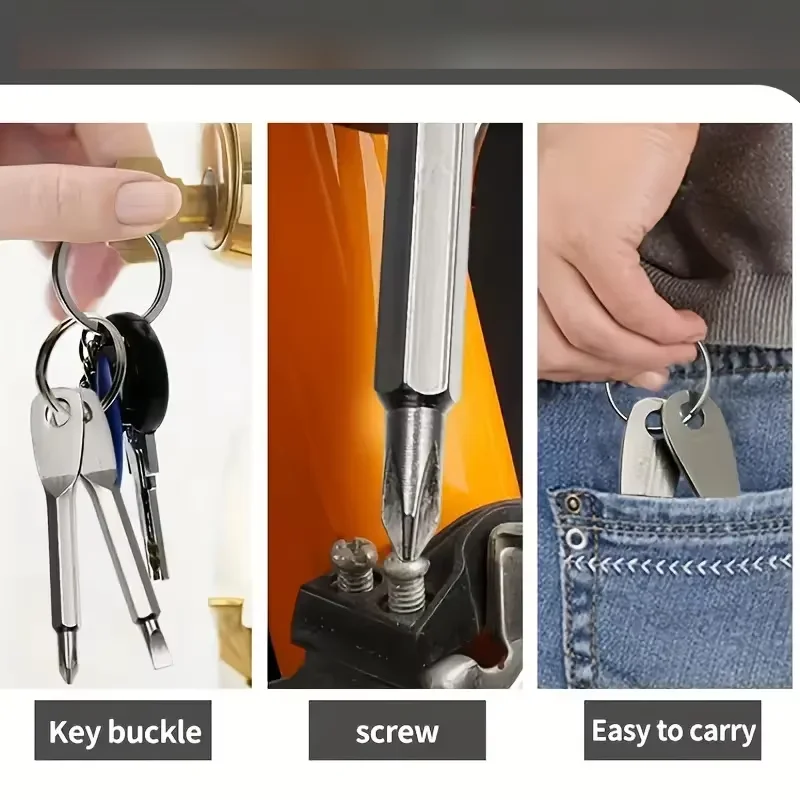Mini Screwdriver Pocket Repair Hand Tool Multi Gadget Portable Phillips Keyring Hike Outdoor Slotted Screwdriver With Key Ring
Mini Screwdriver Pocket Repair Hand Tool Multi Gadget Portable Phillips Keyring Hike Outdoor Slotted Screwdriver With Key Ring