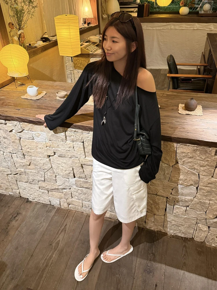 Asymmetric oulder Bared Long Sve Thin Cotton T irt Women's Loose Fit Casual Outerwear Commute Sle Moisture ng
Asymmetric oulder Bared Long Sve Thin Cotton T irt Women's Loose Fit Casual Outerwear Commute Sle Moisture ng