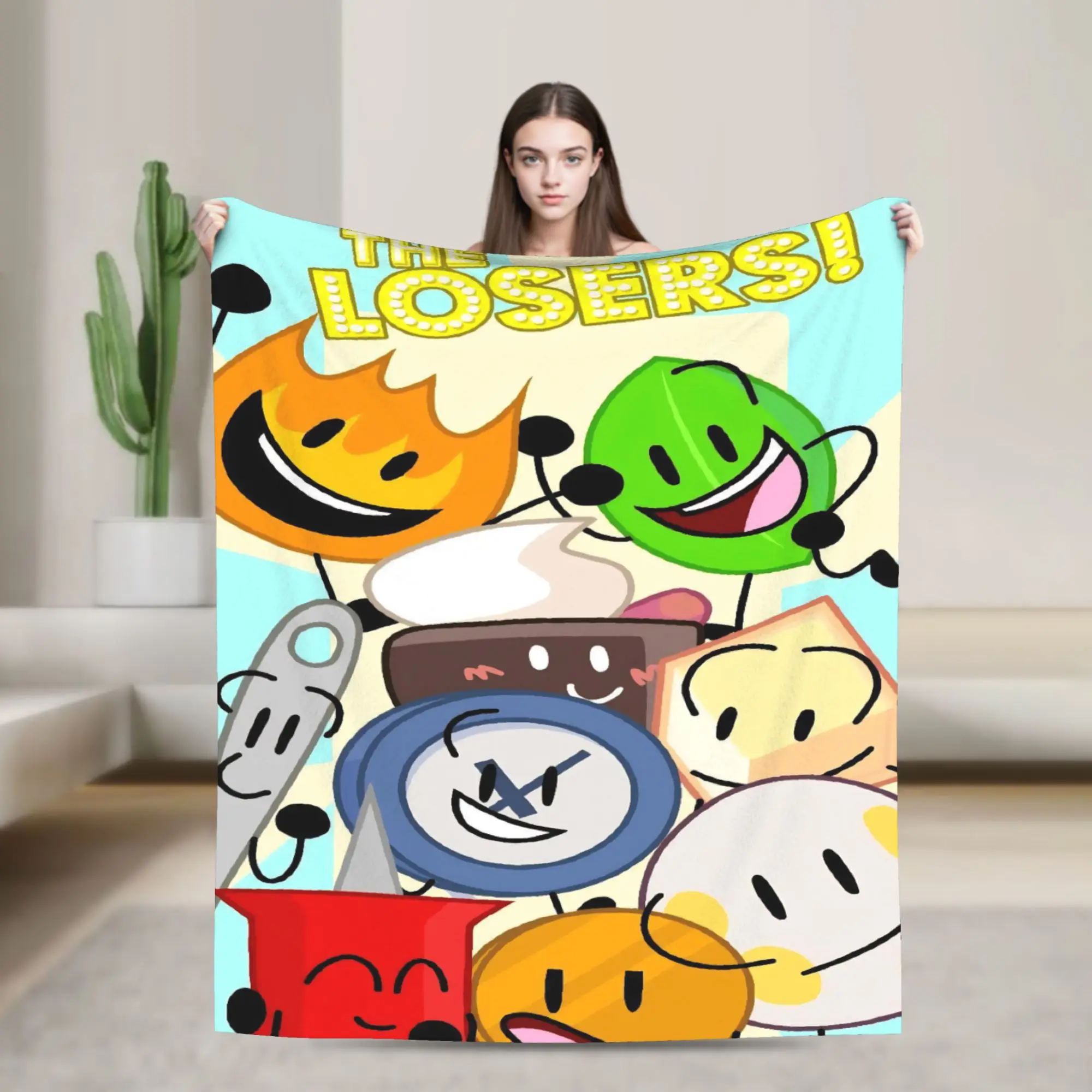 Funny BFDI Animated Blanket Cover Plush Throw Blankets Airplane Travel Decoration Lightweight Bedsprea
Funny BFDI Animated Blanket Cover Plush Throw Blankets Airplane Travel Decoration Lightweight Bedsprea