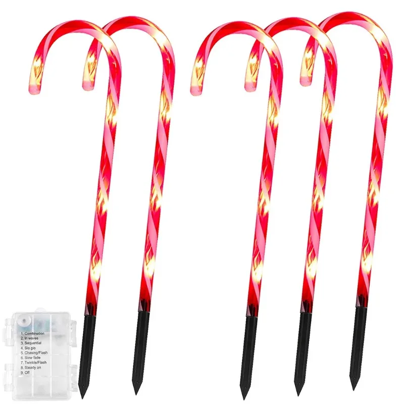 5LED Christmas Candy Cane Lights Outdoor Garden Xmas Driveway Markers Lamp for Home Garden Yard Lawn Patio Pool Decor
5LED Christmas Candy Cane Lights Outdoor Garden Xmas Driveway Markers Lamp for Home Garden Yard Lawn Patio Pool Decor