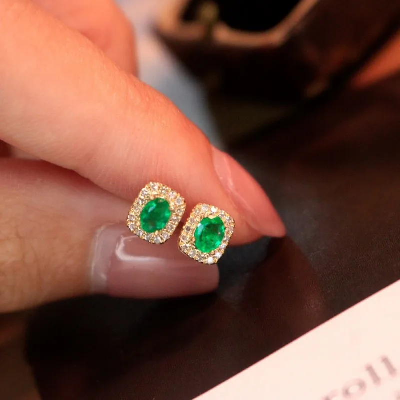 Silver Emerald Stud Earrings 4 Mm * 5Mm Natural Colombia Emerald Earrings Real 925 Silver Emerald Earrings for Weddings
Silver Emerald Stud Earrings 4 Mm * 5Mm Natural Colombia Emerald Earrings Real 925 Silver Emerald Earrings for Weddings