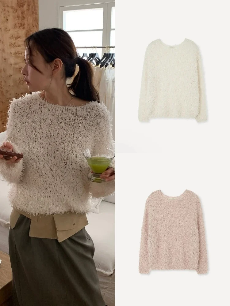 Мягкий уютный круглый свитер Ne Plu Sle Loose Lazy Women's Overhead irt Осенний сезон Faion Удобный длинный слэ...
Мягкий уютный круглый свитер Ne Plu Sle Loose Lazy Women's Overhead irt Осенний сезон Faion Удобный длинный слэ...