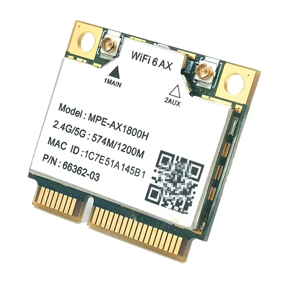A56XQ MPE-AX1800H WiFi6 MT7921 MINI PCI-E 2.4G/5G 574Mbps/1200Mbps Gigabit Dual Band Internal Wireless Network Card BT5.2
A56XQ MPE-AX1800H WiFi6 MT7921 MINI PCI-E 2.4G/5G 574Mbps/1200Mbps Gigabit Dual Band Internal Wireless Network Card BT5.2