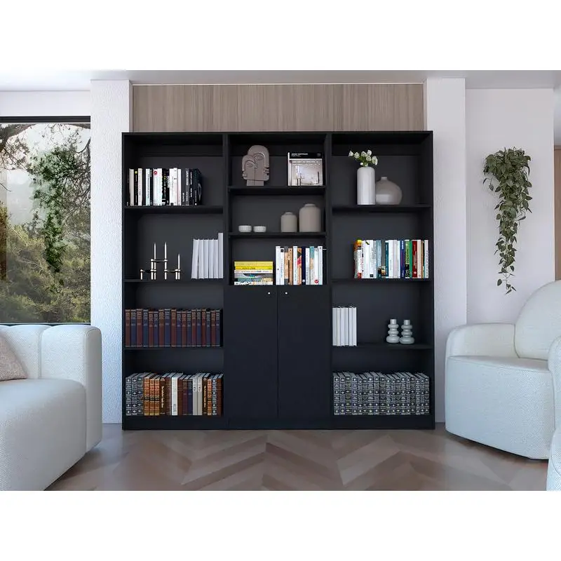 Black 3-Piece Living Room Set with Three Bookcases - Stylish and Functional Furniture for Modern Homes
Black 3-Piece Living Room Set with Three Bookcases - Stylish and Functional Furniture for Modern Homes