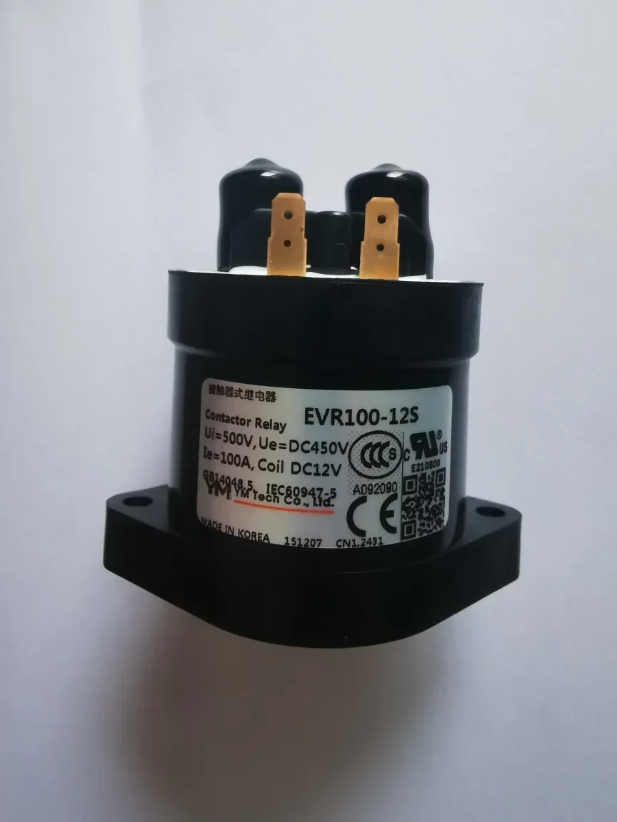 Контакторное реле YM EVR100-12S EVR50-12S EVR150-12S/W Ui=500v Ue=DC450V Ie=100A Катушка DC12V СДЕЛАНО В КОРЕЕ
Контакторное реле YM EVR100-12S EVR50-12S EVR150-12S/W Ui=500v Ue=DC450V Ie=100A Катушка DC12V СДЕЛАНО В КОРЕЕ