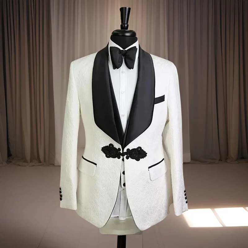Floral Wedding Suits for Men 2024 Custom Made Groom Tuxedo African Male Fashion Groomsmen Costume (Jacket + Pants + Vest)
Floral Wedding Suits for Men 2024 Custom Made Groom Tuxedo African Male Fashion Groomsmen Costume (Jacket + Pants + Vest)