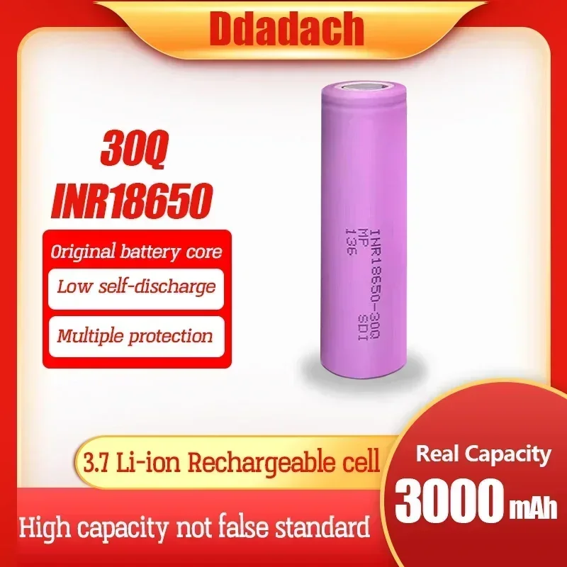 1-10PCS 100% Original New INR18650 Battery 3.7V 18650 3000mAh INR18650 30Q Li-ion Rechargeable Batteries
1-10PCS 100% Original New INR18650 Battery 3.7V 18650 3000mAh INR18650 30Q Li-ion Rechargeable Batteries