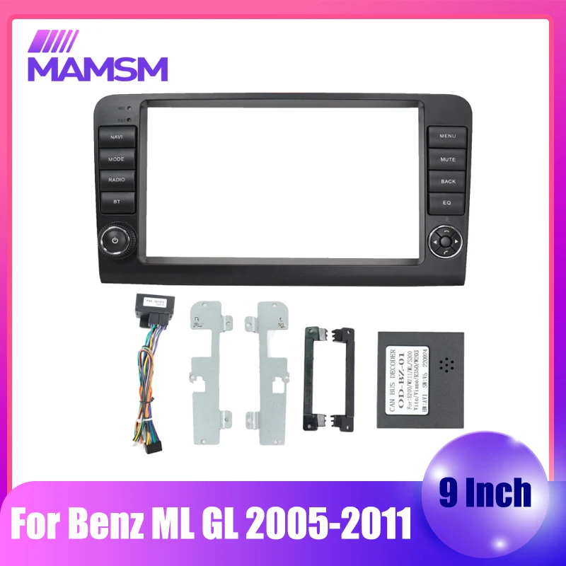 9 Inch For Benz ML GL 2005-2011 Car Radio Android MP5 Player Panel Casing Frame 2 Din Head Unit Fascia Stereo Dash Cover
9 Inch For Benz ML GL 2005-2011 Car Radio Android MP5 Player Panel Casing Frame 2 Din Head Unit Fascia Stereo Dash Cover