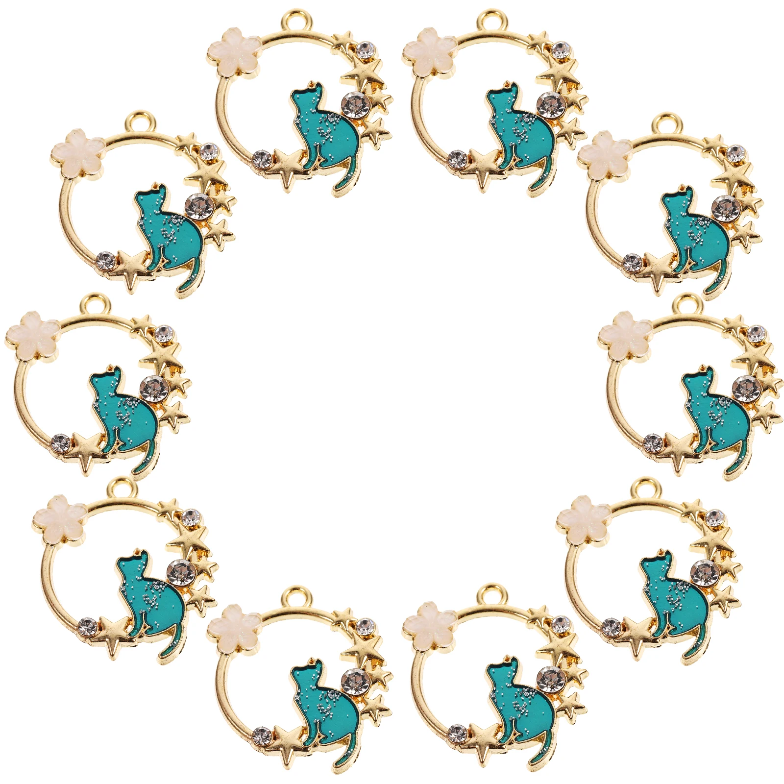 Wreath Cat Pendant Necklace Charms Jewelry Alloy Decorative DIY Pendants Earring Making Crafts Key Ring Accessories
Wreath Cat Pendant Necklace Charms Jewelry Alloy Decorative DIY Pendants Earring Making Crafts Key Ring Accessories