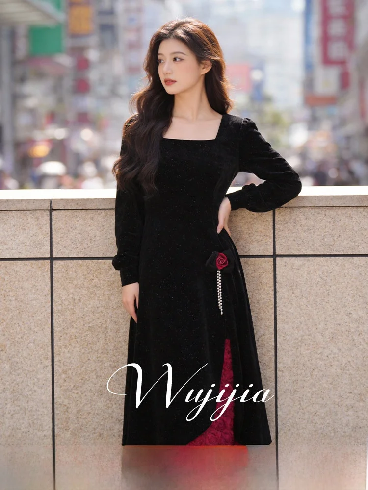 plus Size Women's Dress Elegant A-Line Silhouette Long Sleeve Zipper Back Design Spring 2026 Slimming Waist Cinched Dress
plus Size Women's Dress Elegant A-Line Silhouette Long Sleeve Zipper Back Design Spring 2026 Slimming Waist Cinched Dress