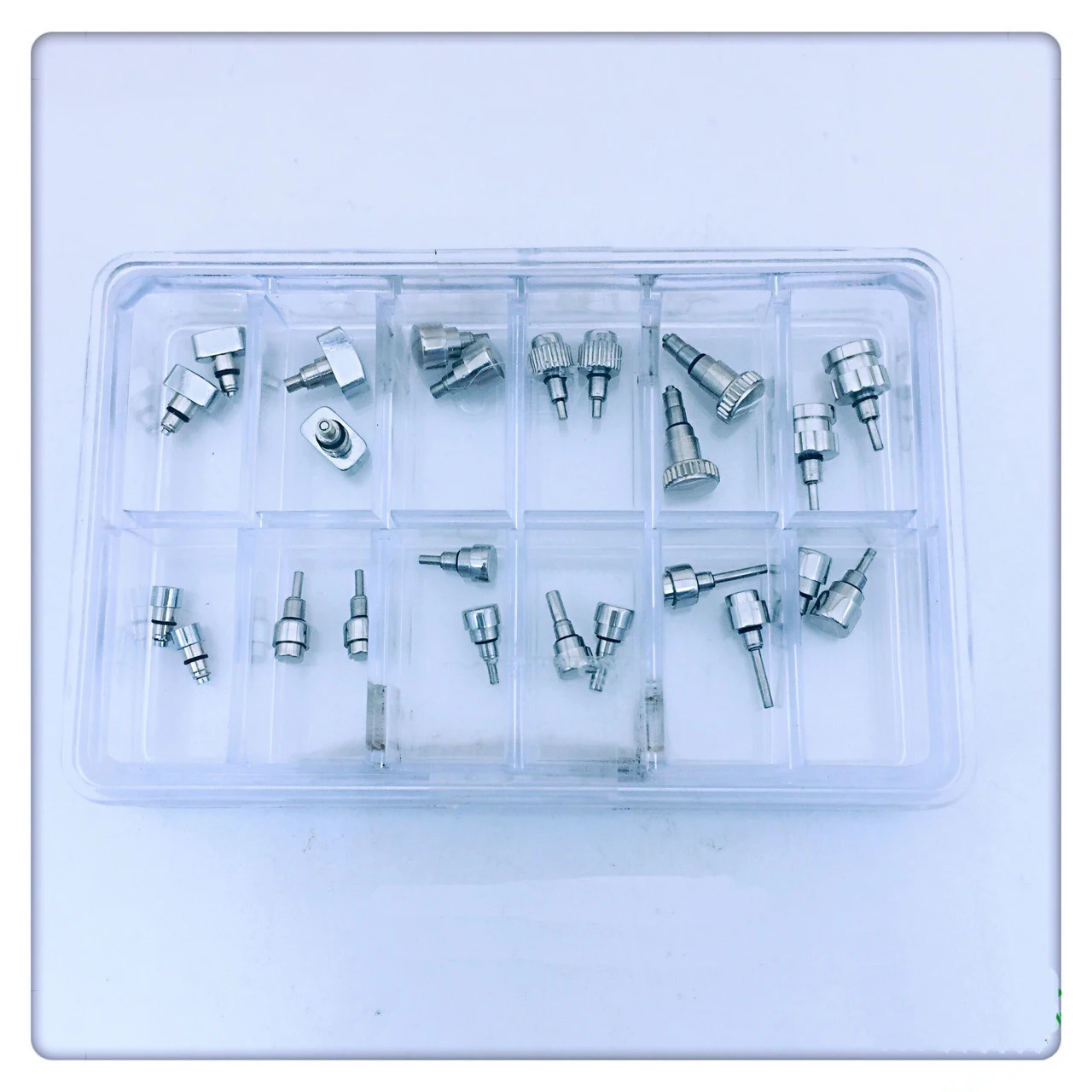 24Pcs Watch Push Press Button Waterproof Durable Stainless Steel Watch Parts Repair Tool Accessory Kit For Watchmaker
24Pcs Watch Push Press Button Waterproof Durable Stainless Steel Watch Parts Repair Tool Accessory Kit For Watchmaker
