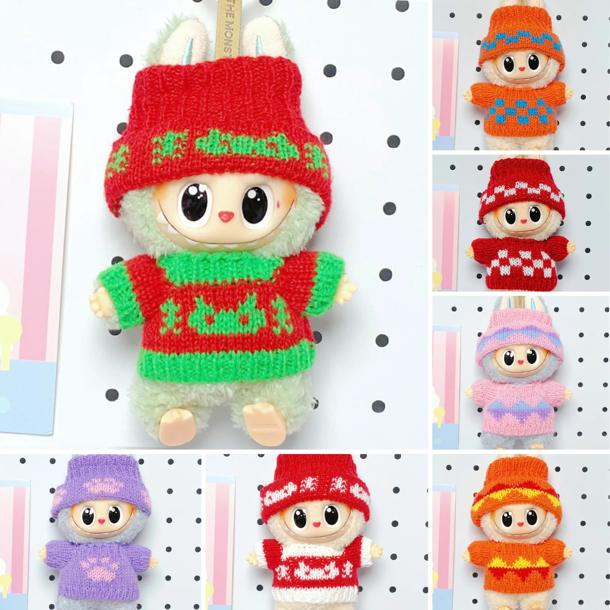15/17cm Cute Labubu 1st - 3rd Gen New Year Christmas Festival Themed Sweaters Multicolored Comfortable Knit Sweaters Paired
15/17cm Cute Labubu 1st - 3rd Gen New Year Christmas Festival Themed Sweaters Multicolored Comfortable Knit Sweaters Paired