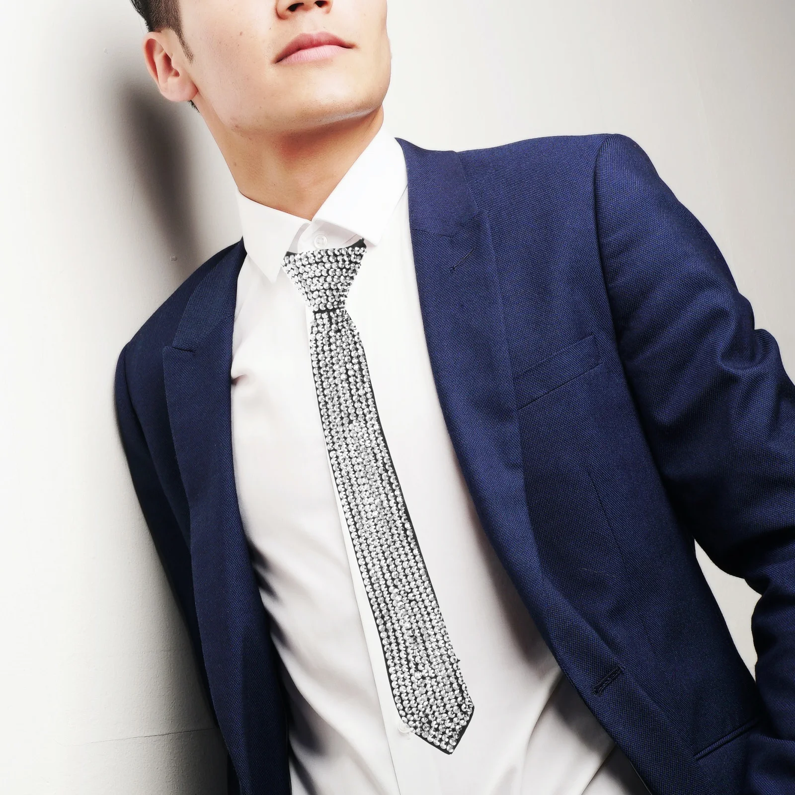 Rhinestone Necktie For Women Sparkling Vintage Geometric Metal Texture Tie For Graduation Party Formal Event Cosplay Mens
Rhinestone Necktie For Women Sparkling Vintage Geometric Metal Texture Tie For Graduation Party Formal Event Cosplay Mens