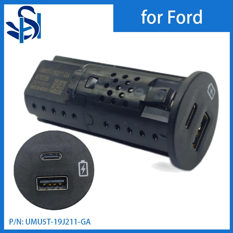 UMU5T-19J211-GA USB-C Type-C Car Charger Cigarette Lighter Socket for For Ford Focus Mondeo Kuga Edge MK3 TOURNERO
UMU5T-19J211-GA USB-C Type-C Car Charger Cigarette Lighter Socket for For Ford Focus Mondeo Kuga Edge MK3 TOURNERO