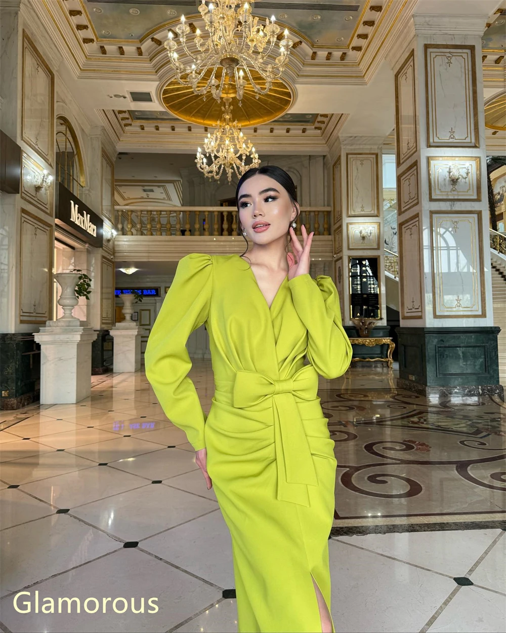 Customized Mermaid Simple Green Jersey Evening Dress Classic V-Neck Long Sleeves Homecoming Dresses Luxury Vestido De
Customized Mermaid Simple Green Jersey Evening Dress Classic V-Neck Long Sleeves Homecoming Dresses Luxury Vestido De