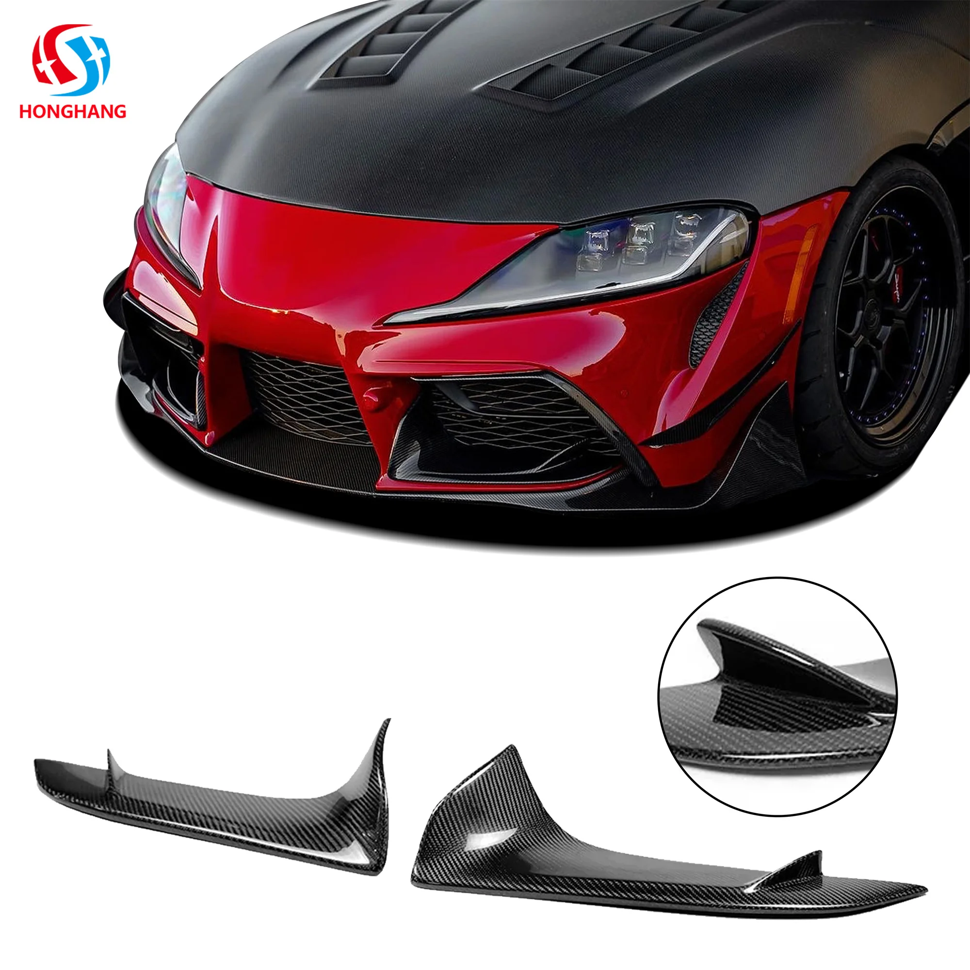 Honghang Wholesale Carbon Fiber Front Bumper Splitters Trim for Toyota Supra A90 MK5 2019 2020 2021 2022 2023
Honghang Wholesale Carbon Fiber Front Bumper Splitters Trim for Toyota Supra A90 MK5 2019 2020 2021 2022 2023
