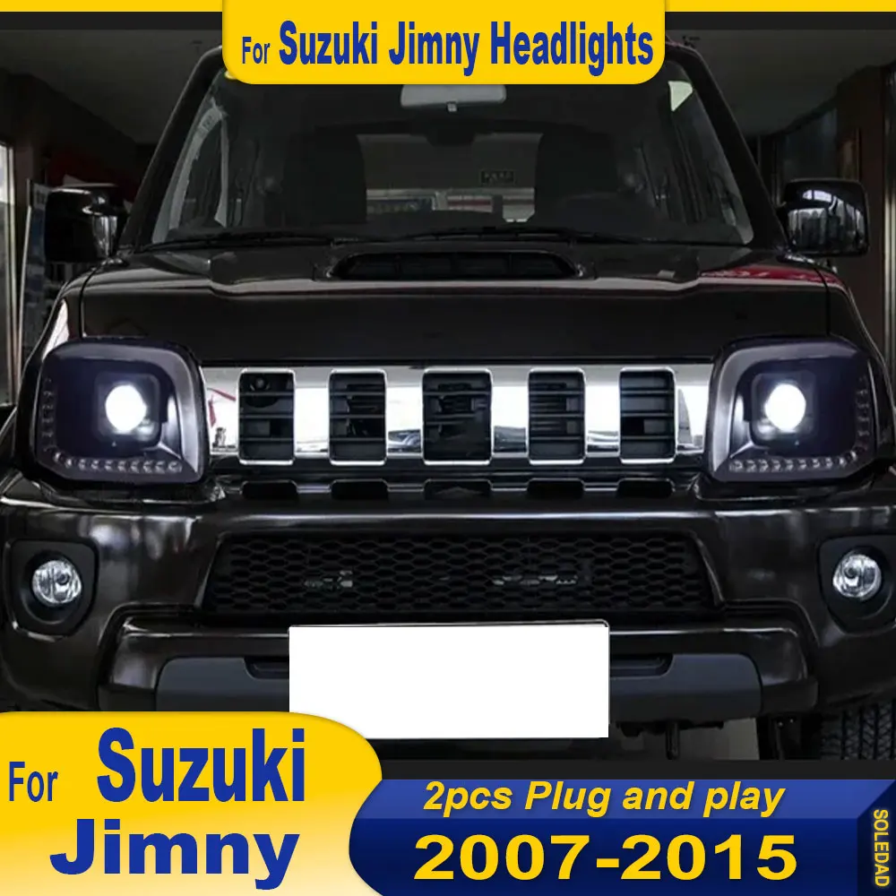 Пара светодиодных фар для Suzuki Jimny 2007-2015, светодиодные автомобильные лампы, дневные ходовые огни, динамические указатели поворота, автомобильные аксессуары
Пара светодиодных фар для Suzuki Jimny 2007-2015, светодиодные автомобильные лампы, дневные ходовые огни, динамические указатели поворота, автомобильные аксессуары
