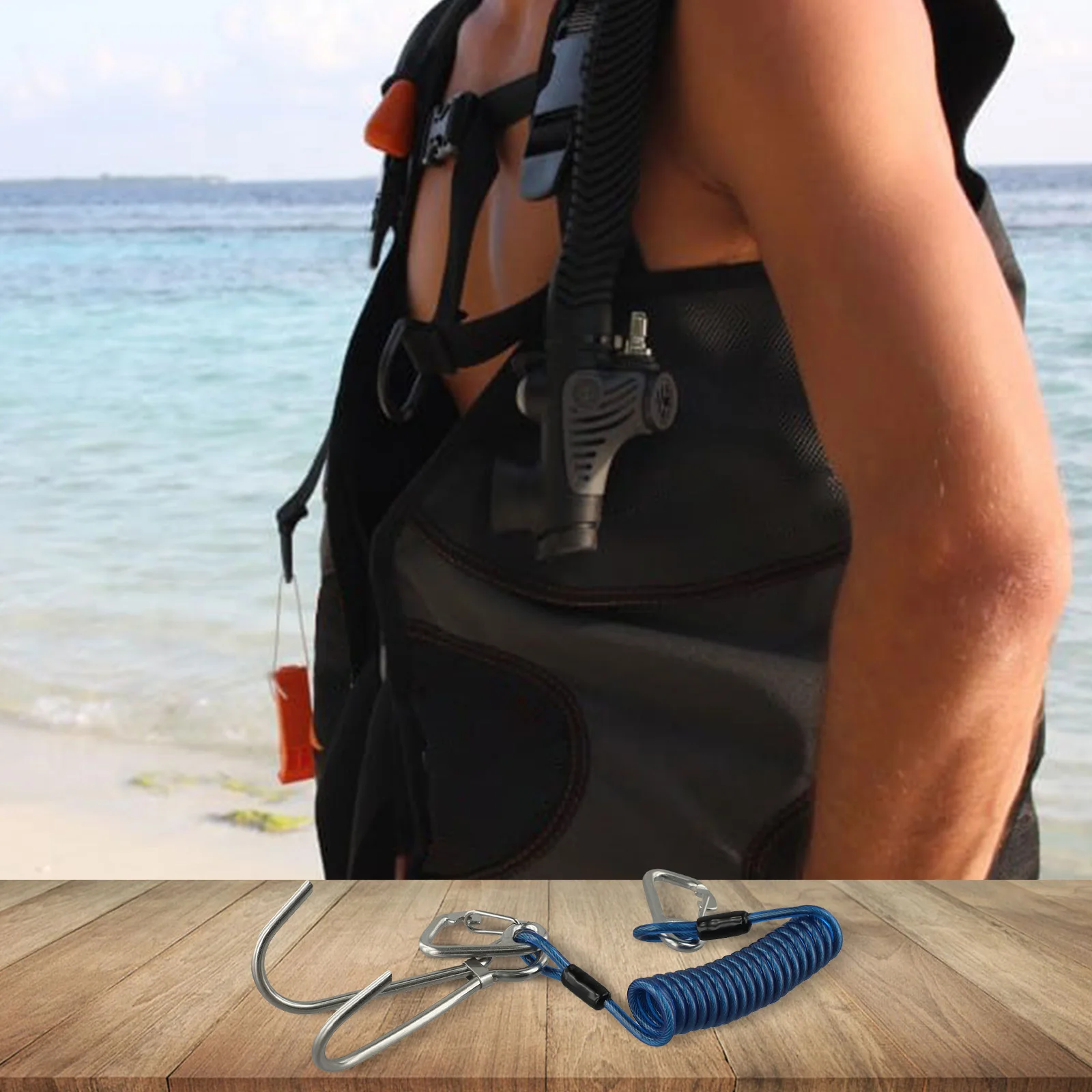 Dual Reef Hook Spiral Coil Lanyard Wire Diameter 5mm Compact And Lightweight Enhanced Safety Features Adventure
Dual Reef Hook Spiral Coil Lanyard Wire Diameter 5mm Compact And Lightweight Enhanced Safety Features Adventure