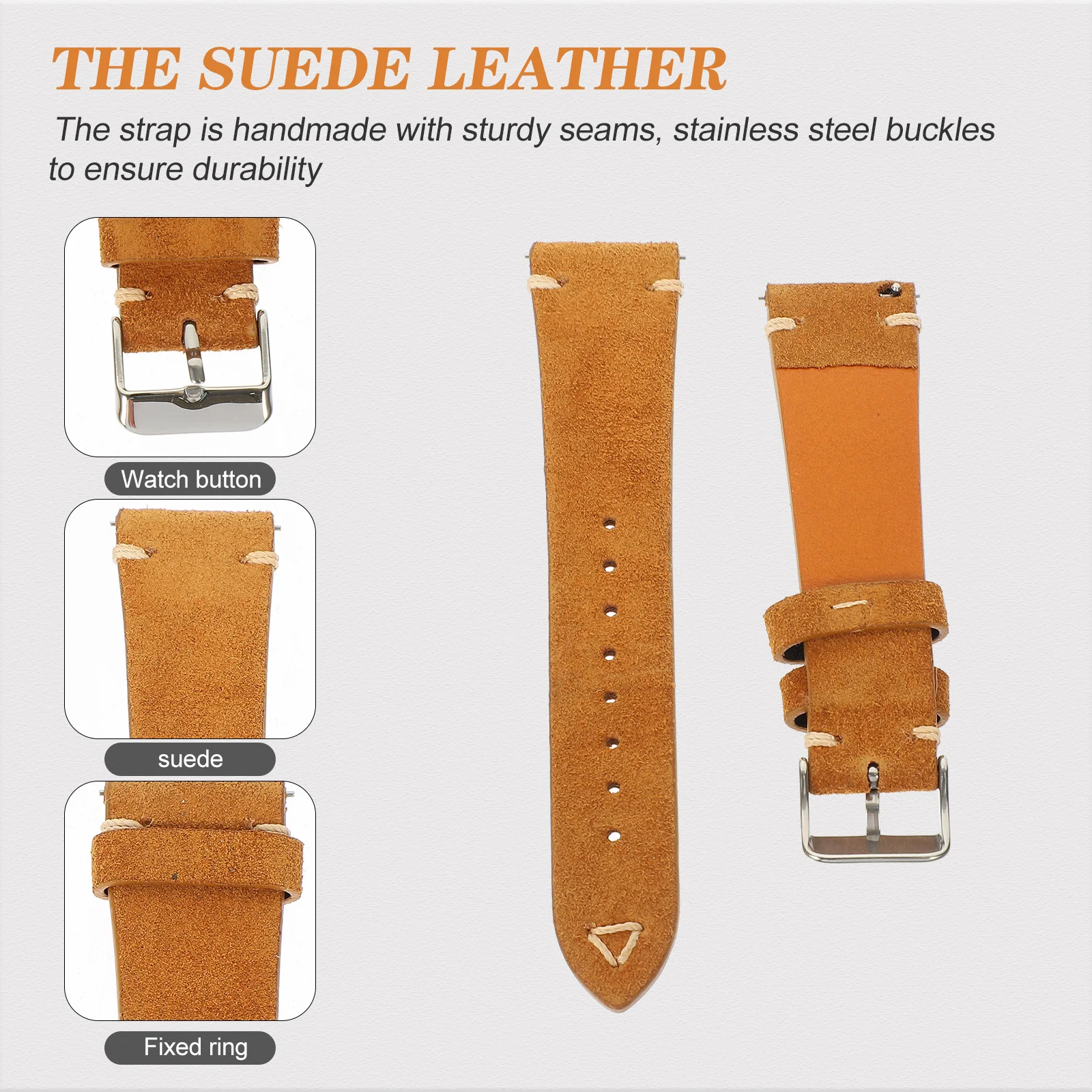 Cowhide Watch Strap Adjustable Replacement Band for Men Classic Retro Wristwatch Fashion Band Watch Strap
Cowhide Watch Strap Adjustable Replacement Band for Men Classic Retro Wristwatch Fashion Band Watch Strap