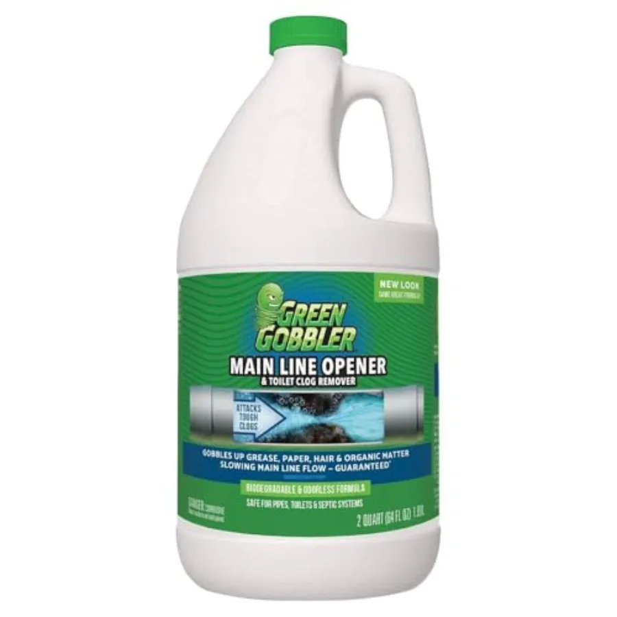 Green Gobbler Ultimate Main Drain Opener Drain cleaner Hair Clog Remover Works On Main Lines, Sinks, Tubs, Toilets, Showers, Ki
Green Gobbler Ultimate Main Drain Opener Drain cleaner Hair Clog Remover Works On Main Lines, Sinks, Tubs, Toilets, Showers, Ki