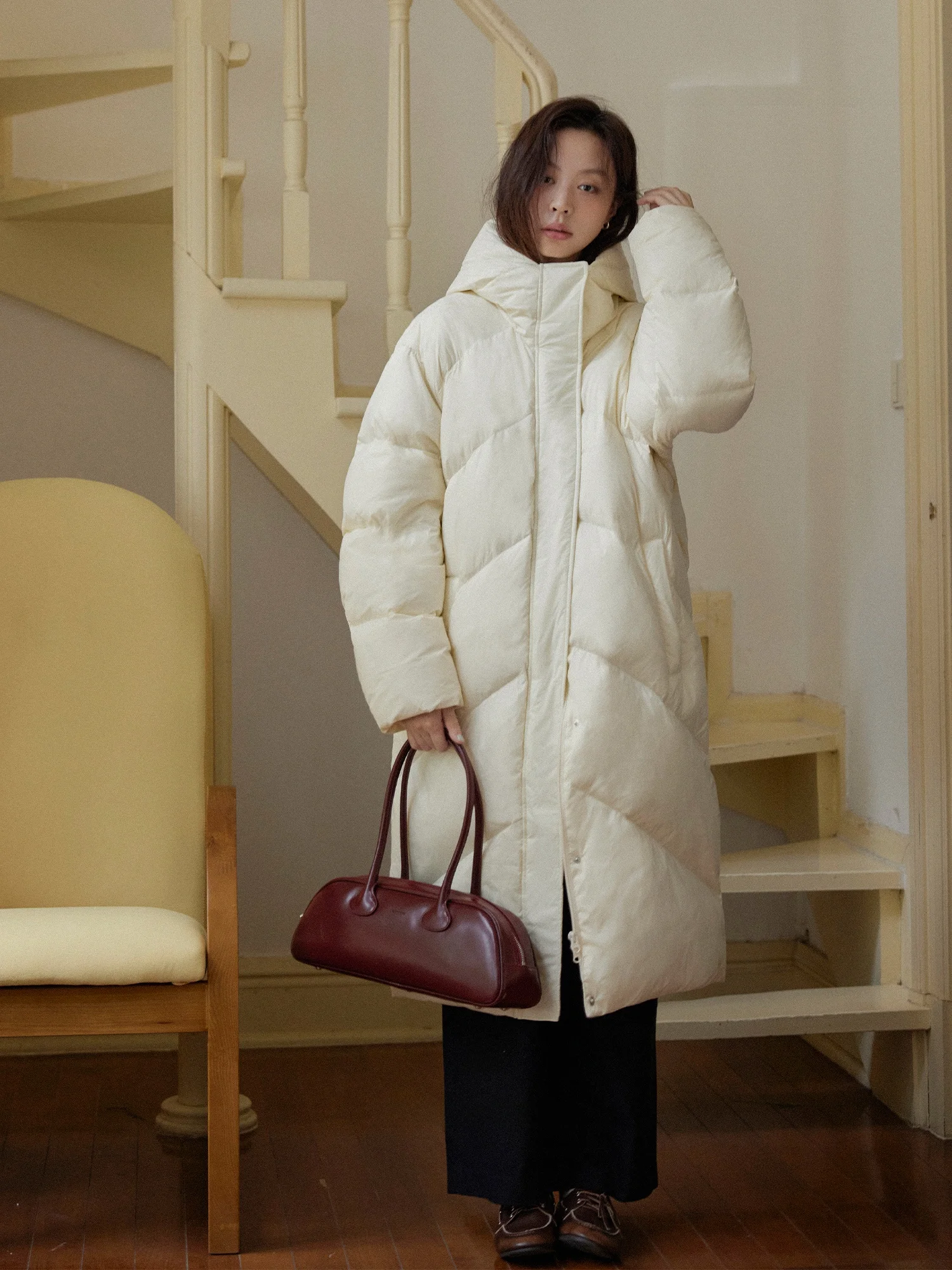 Traceable Nice People Cherry Valley Duck Long down Jacket 90 Duck down Bread Style Women's Fashion Commute Style Nylon Material
Traceable Nice People Cherry Valley Duck Long down Jacket 90 Duck down Bread Style Women's Fashion Commute Style Nylon Material