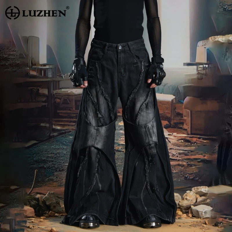 LUZHEN 2025 новые оригинальные нишевые дизайнерские лоскутные винтажные широкие джинсовые брюки мужские стильные уличные свободные мужские джинсы JY5028
LUZHEN 2025 новые оригинальные нишевые дизайнерские лоскутные винтажные широкие джинсовые брюки мужские стильные уличные свободные мужские джинсы JY5028