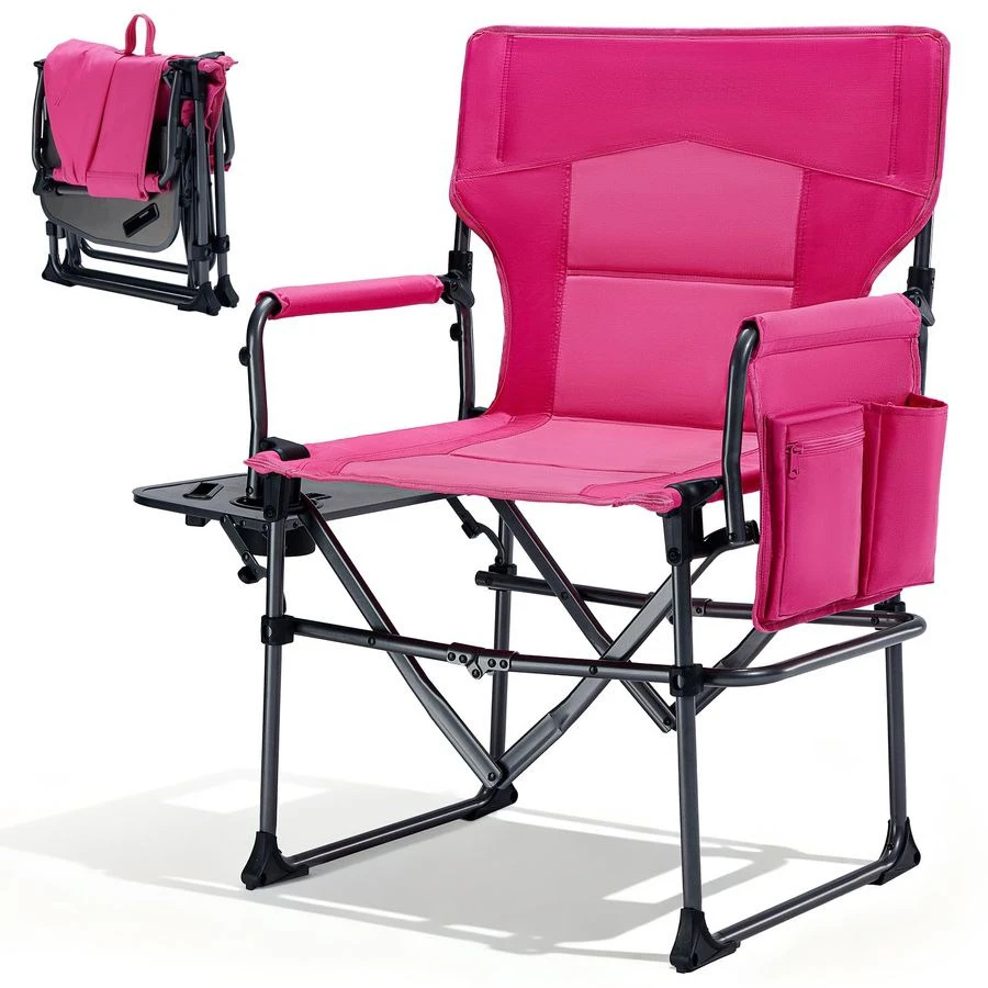 Camping Directors Chair with Side Table, Portable Folding with Compact Size, Heavy Duty Lawn Chair with Pocket for Camping, Lawn
Camping Directors Chair with Side Table, Portable Folding with Compact Size, Heavy Duty Lawn Chair with Pocket for Camping, Lawn
