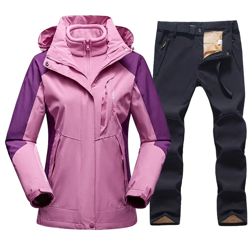 Winter Female Ski Suit Fleece Jacket Pants Waterproof Snow Female Snowboard Sets Women's Sports Warm Breathable Skiing Outfits
Winter Female Ski Suit Fleece Jacket Pants Waterproof Snow Female Snowboard Sets Women's Sports Warm Breathable Skiing Outfits