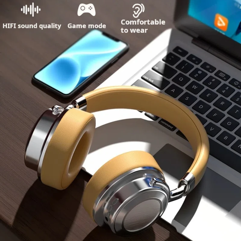 HI-FI Wireless Bluetooth5.4 Retro Style High Quality Metal Head Mounted Low Latency Headphones Suitable for Fashionable Dressing
HI-FI Wireless Bluetooth5.4 Retro Style High Quality Metal Head Mounted Low Latency Headphones Suitable for Fashionable Dressing