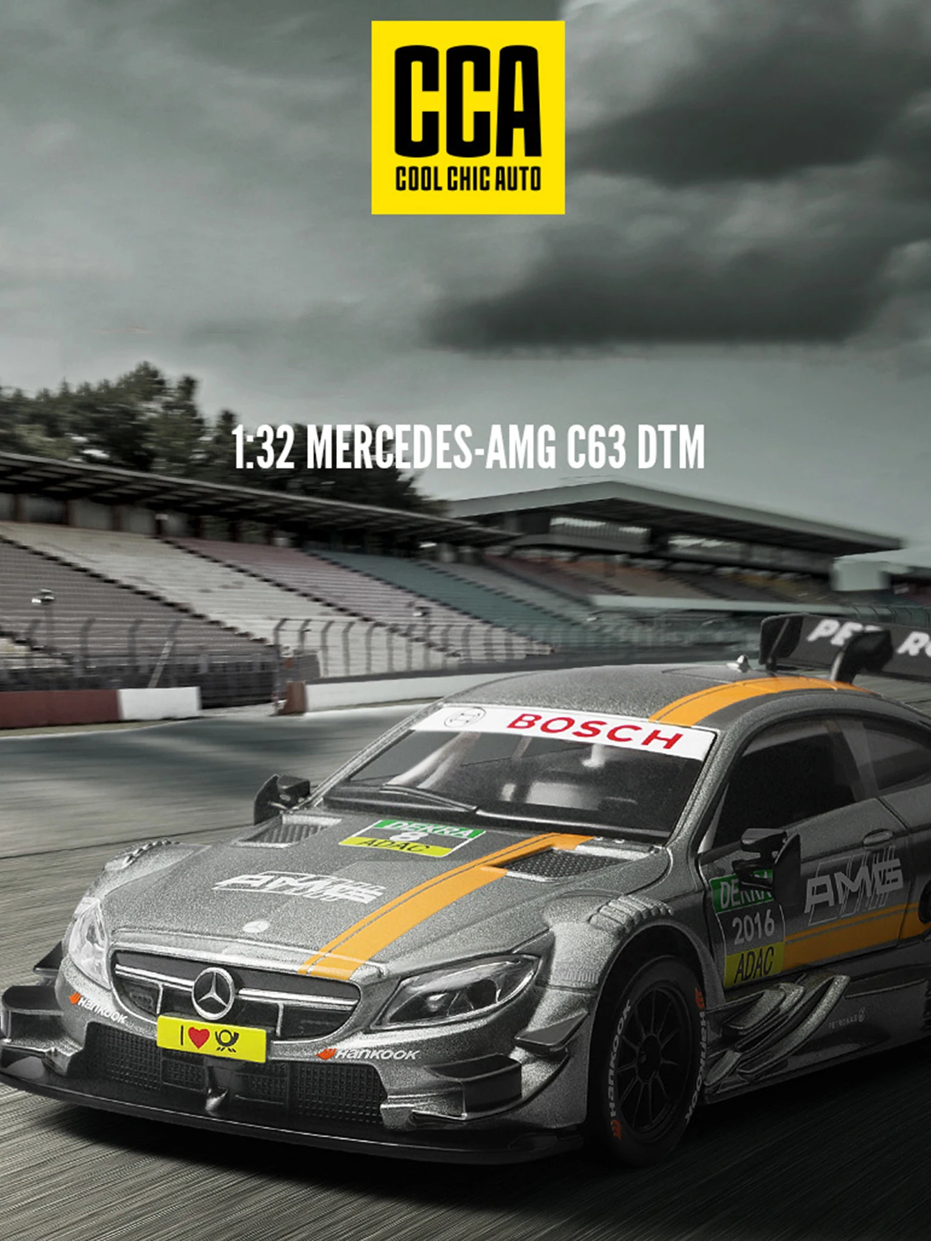 CCA 1:32 simulation zinc alloy Mercedes AMG C 63 DTM 2016 model car, static ornament, metal collectible gift car
CCA 1:32 simulation zinc alloy Mercedes AMG C 63 DTM 2016 model car, static ornament, metal collectible gift car