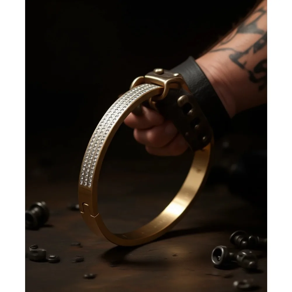 Позолоченный браслет из нержавеющей стали с фианитами, ширина 6 мм, для женщин, 7 дюймов
Позолоченный браслет из нержавеющей стали с фианитами, ширина 6 мм, для женщин, 7 дюймов