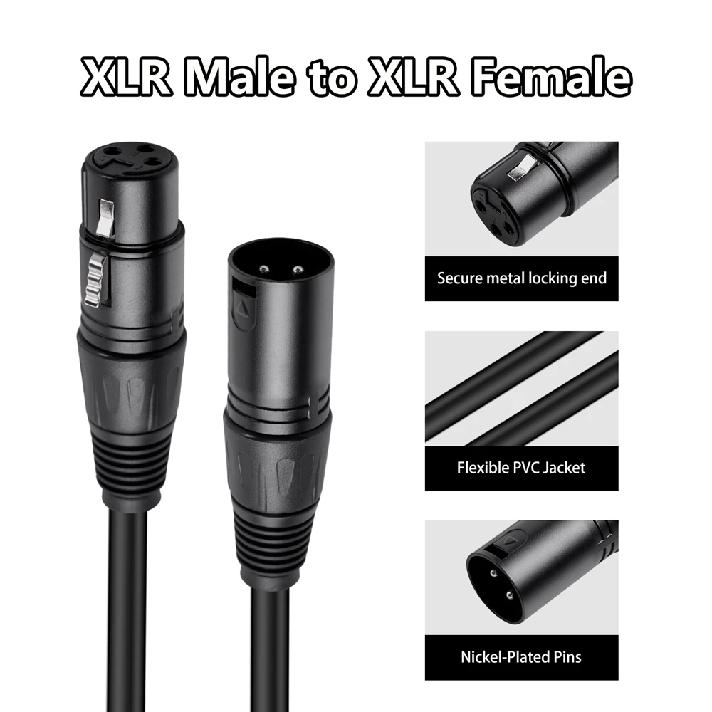 Canon Line Male to Female Microphone Mixing Console Effect Device Sound Card Balance Canon Amplifier Audio Connection Cable
Canon Line Male to Female Microphone Mixing Console Effect Device Sound Card Balance Canon Amplifier Audio Connection Cable