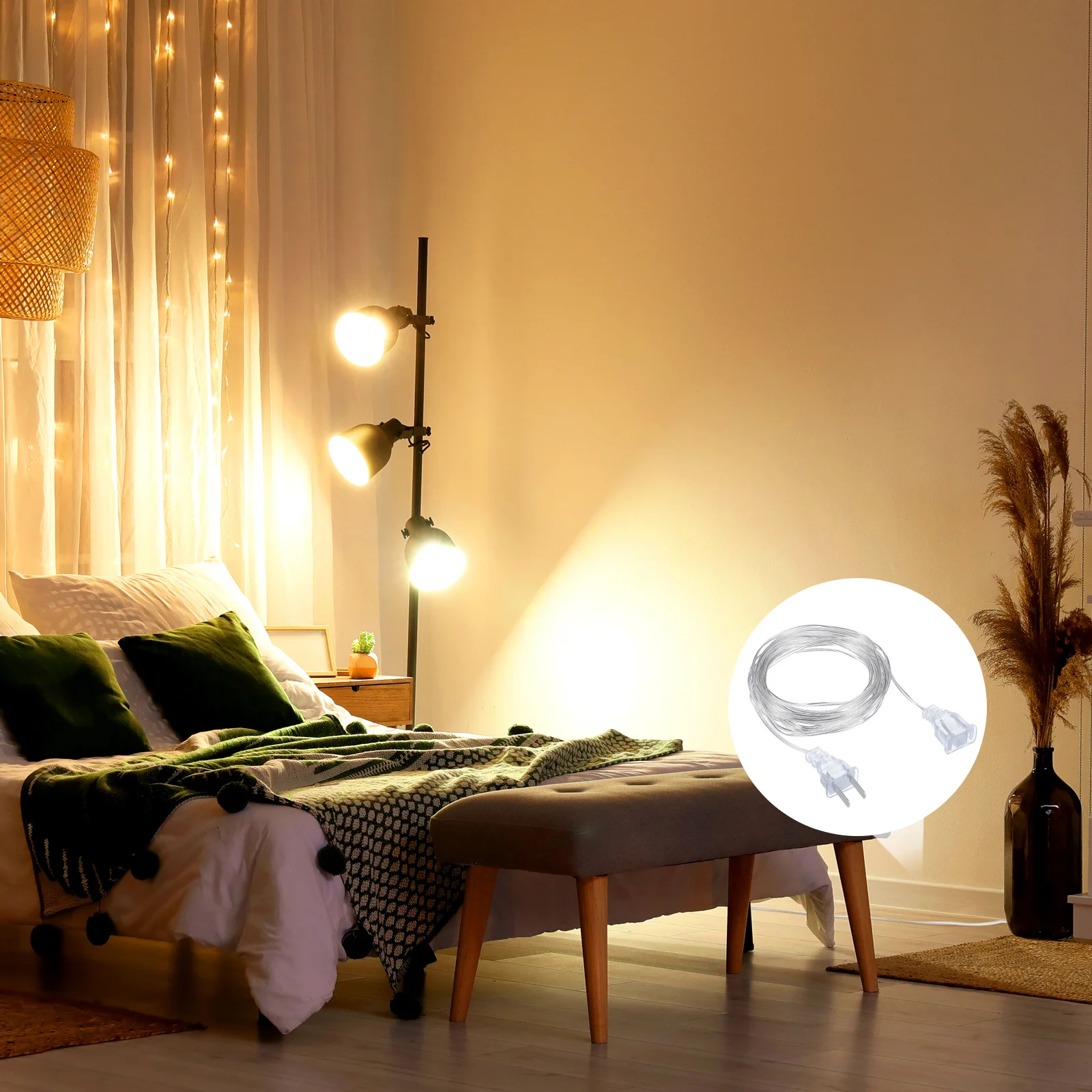 Garden LED Light Extension Cord Flat Plug Scratch-Resistant Clear String Light Extension Wire for Outdoor Use Ice Bar Lamp Cable
Garden LED Light Extension Cord Flat Plug Scratch-Resistant Clear String Light Extension Wire for Outdoor Use Ice Bar Lamp Cable