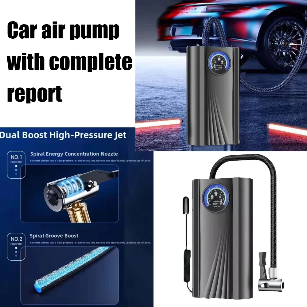 Handheld Air Pump Quick Inflating Electric Air Compressor 12V for Motorbike Auto Bicycle High Precision Motorcycle Tyre Inflator
Handheld Air Pump Quick Inflating Electric Air Compressor 12V for Motorbike Auto Bicycle High Precision Motorcycle Tyre Inflator
