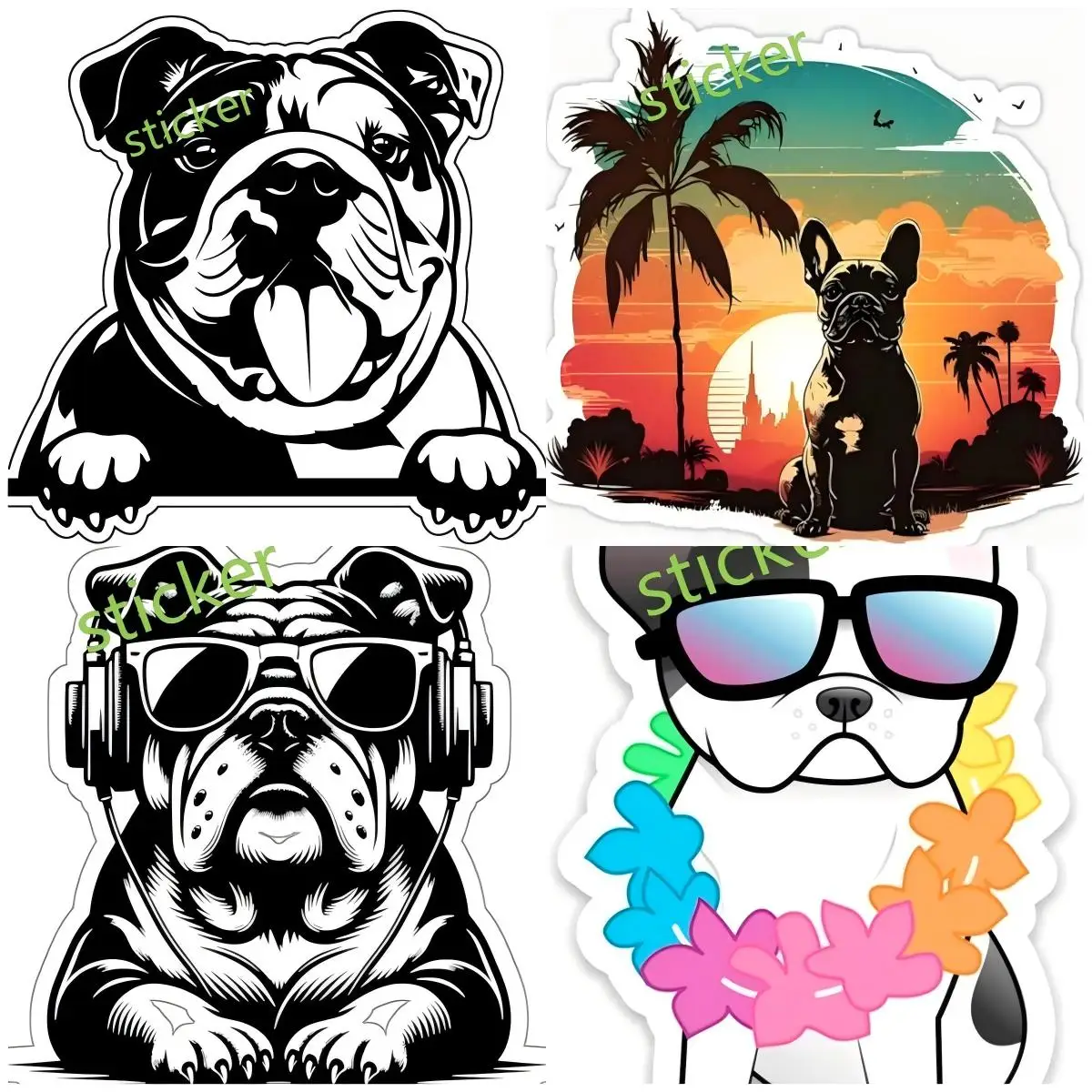 Personality 3d Bulldog Dog Decal Laptop Polyethylene Rearview Mirror Decals Car Door Protector
Personality 3d Bulldog Dog Decal Laptop Polyethylene Rearview Mirror Decals Car Door Protector