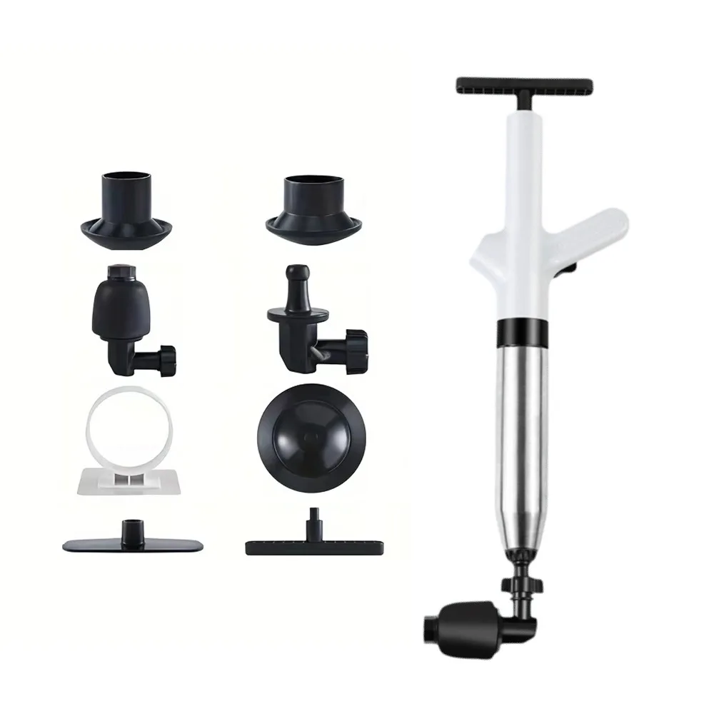 High Pressure Toilet Cleaning Tool Pneumatic Manual Drain Unclogging Device Clogged Unclogging Pipe Plunger Dredge Clog Remover
High Pressure Toilet Cleaning Tool Pneumatic Manual Drain Unclogging Device Clogged Unclogging Pipe Plunger Dredge Clog Remover