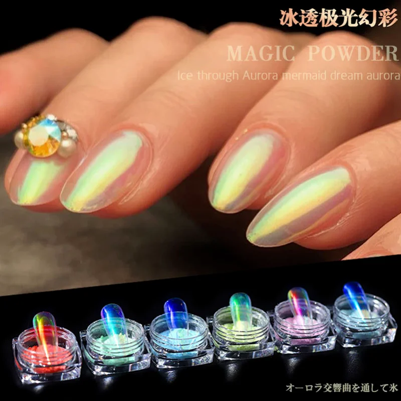 Aurora Nail Poeder Glitter Glanzend Transparant Kameleon Pigment Stof Mermaid Spiegel Chrome Nail Art Decoraties
Aurora Nail Poeder Glitter Glanzend Transparant Kameleon Pigment Stof Mermaid Spiegel Chrome Nail Art Decoraties