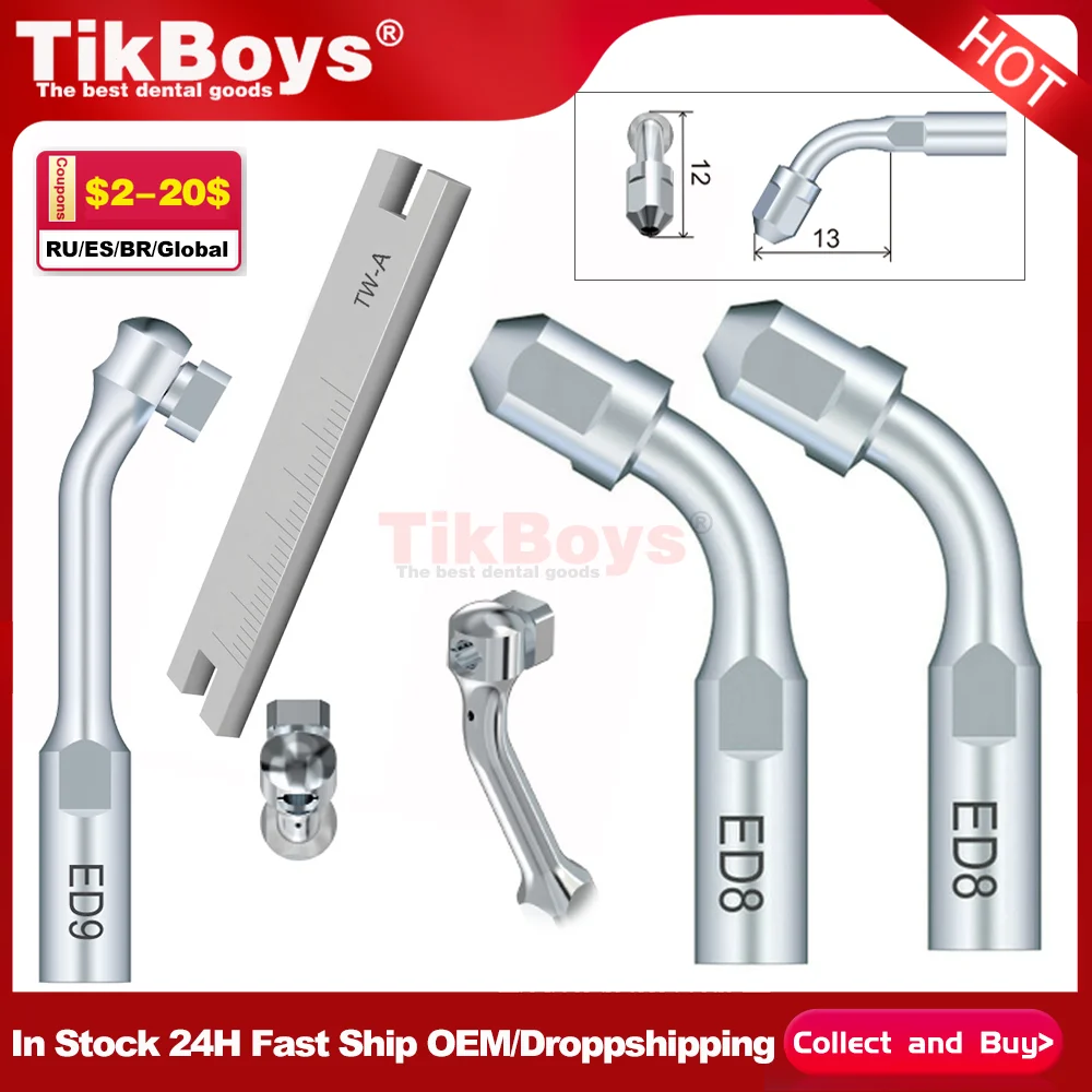 Dental Universal Endodontic Ultrasonic Tips Bur Adapter ED8 ED9 for Satelec DTE Scalers Accessories Handpiece endodoncia Files
Dental Universal Endodontic Ultrasonic Tips Bur Adapter ED8 ED9 for Satelec DTE Scalers Accessories Handpiece endodoncia Files