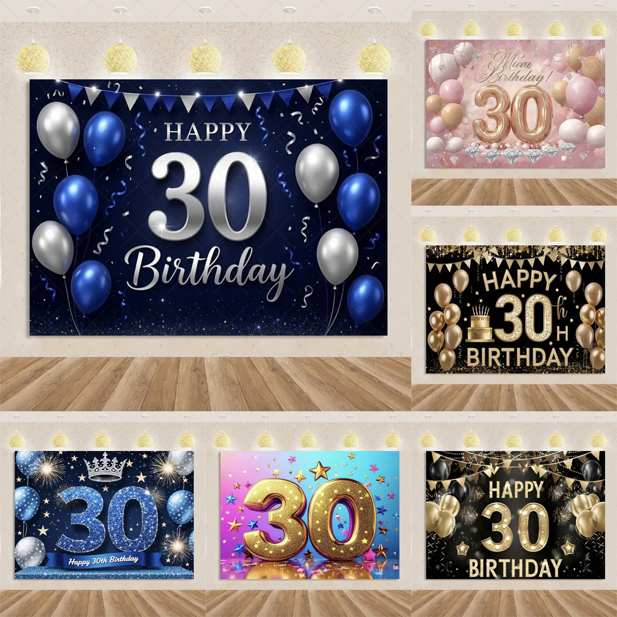 30th Birthday Party Decoration Backgound Surprise Colorful Glitter Balloon Cake Gift Banner Family Happy Photography Studio Prop
30th Birthday Party Decoration Backgound Surprise Colorful Glitter Balloon Cake Gift Banner Family Happy Photography Studio Prop