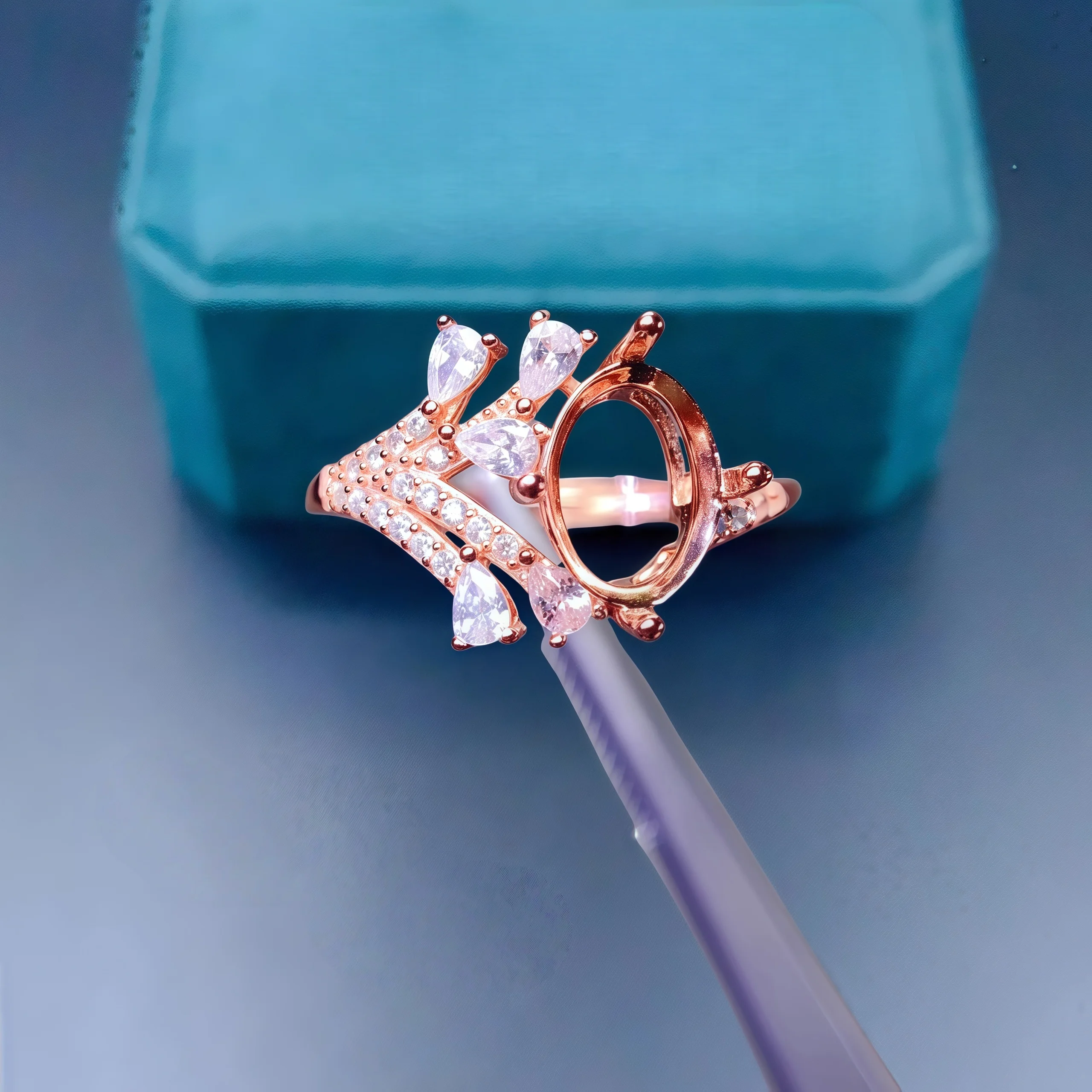 L 7*9mm Oval Stone Ring Settings Solid S925 Sterling Silver DIY Ring Fine Weddings Design Light Charm Luxury Zircon 3 Colors
L 7*9mm Oval Stone Ring Settings Solid S925 Sterling Silver DIY Ring Fine Weddings Design Light Charm Luxury Zircon 3 Colors
