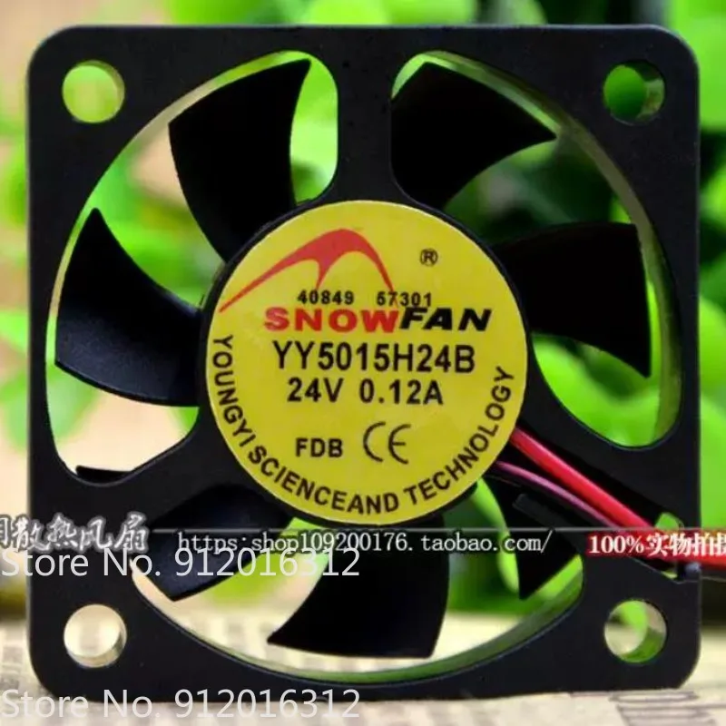 Fan for SNOWFAN YY5015H24B 5015 Cooling fan 5CM 24V 0.12A 50 * 50 * 15MM
Fan for SNOWFAN YY5015H24B 5015 Cooling fan 5CM 24V 0.12A 50 * 50 * 15MM