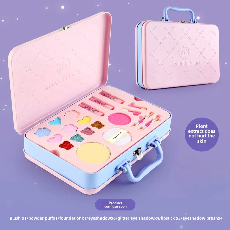 Girls' CosmeticBoxToys Eye Shadow Little Girls' Princess Cosmetics Portable Gift Box Funny Safe Water-soluble BirthdayGift26cm
Girls' CosmeticBoxToys Eye Shadow Little Girls' Princess Cosmetics Portable Gift Box Funny Safe Water-soluble BirthdayGift26cm