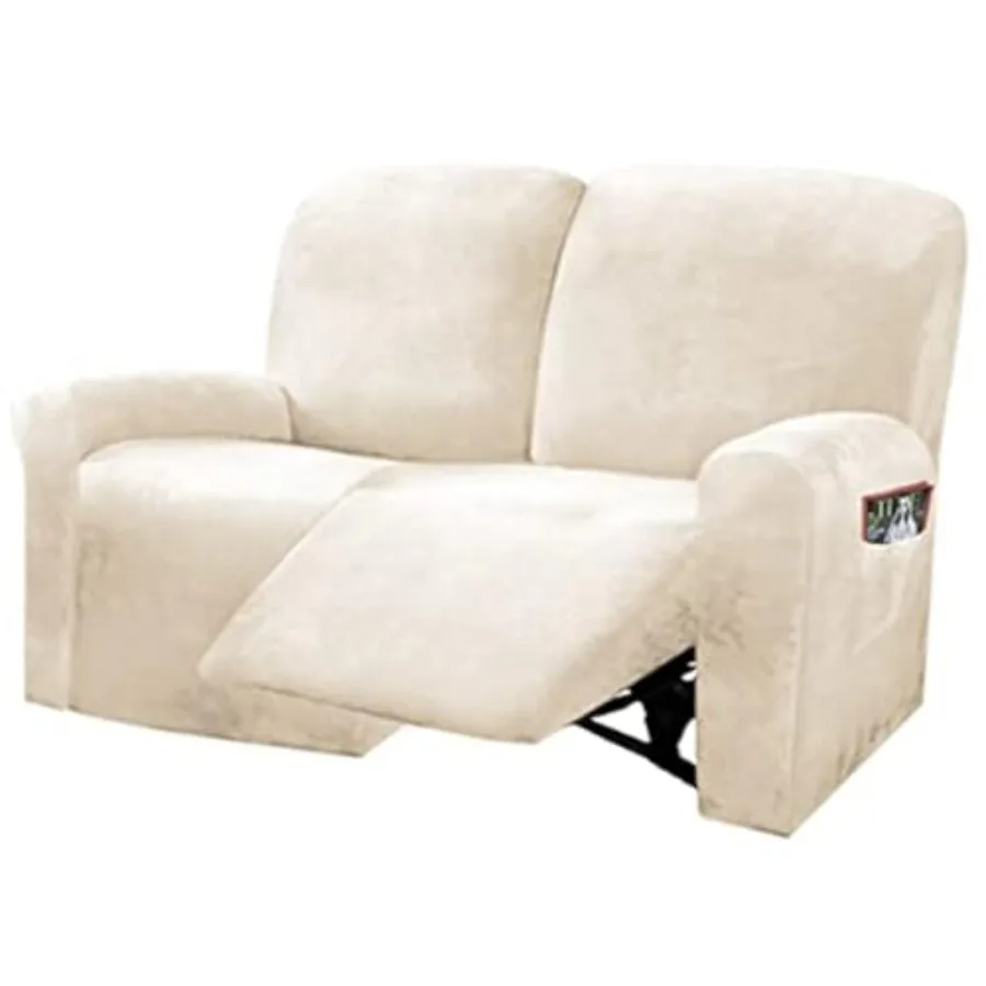 Reclining Love Seat Slipcover 48" - 65" L 6-Piece Velvet Stretch Loveseat Reclining Sofa Covers 2 seat Love seat Recliner Cover
Reclining Love Seat Slipcover 48" - 65" L 6-Piece Velvet Stretch Loveseat Reclining Sofa Covers 2 seat Love seat Recliner Cover