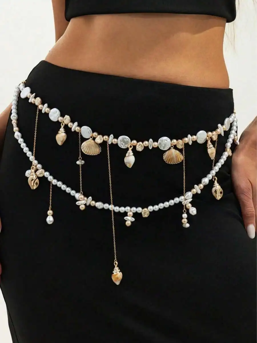 Bohemian Seashell Beaded Waist Chain For Women Beach Party Body Jewelry
Bohemian Seashell Beaded Waist Chain For Women Beach Party Body Jewelry