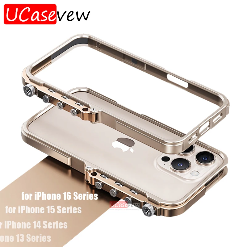 Luxury Armored Metal Frame Phone Case for iPhone 13 14 16 Plus 15 Pro Max Anti Drop and Aluminum Alloy Frame Phone Case
Luxury Armored Metal Frame Phone Case for iPhone 13 14 16 Plus 15 Pro Max Anti Drop and Aluminum Alloy Frame Phone Case